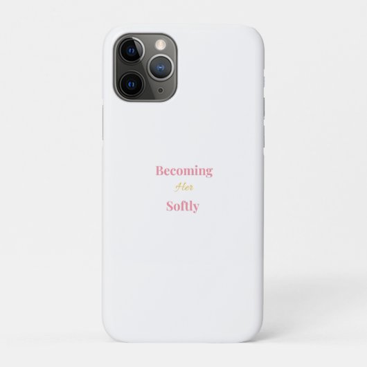 Werde sanft ihr Telefon Case | Minimalistisch Weib (Rückseite)