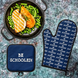 WERDE SCHULDIG! OFENHANDSCHUH & Topflappen-Set