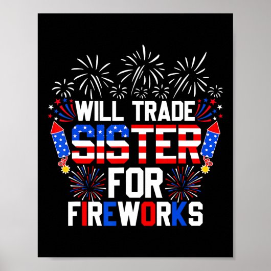 Werde Schwester für Feuerwerk tauschen Lustiger 4. Poster (Vorne)
