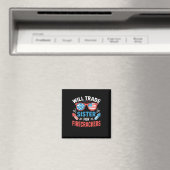 Werde Schwester Für Feuerwerkskörper Funny 4. Juli Magnet (In Situ (Geschirrspüler))