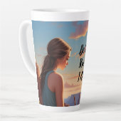 Werde still und wisse, dass ich Gott bin - individ Milchtasse (Linke Ecke)