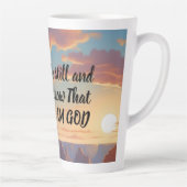 Werde still und wisse, dass ich Gott bin - individ Milchtasse (Rechts)