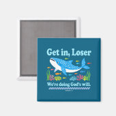 Werde Teil davon, Gottes Willen zu tun Walhai Jesu Magnet (Vorderseite/Rückseite)
