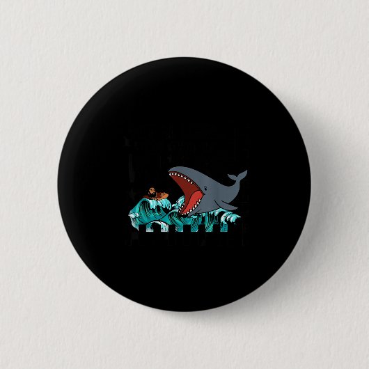 Werde Teil des Willens Gottes Mann Wal Christentum Button (Vorderseite)