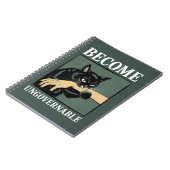 Werde unregierbar Lustiges Tier Anarchie-Geschenk  Notizblock (Linke Seite)