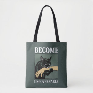 Werde unregierbar Lustiges Tier Anarchie Geschenk  Tasche