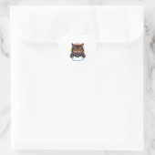 Werde unregierbare Katze Herz-Aufkleber (Tasche)