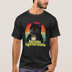 Werde unregierbare Scherzkatze Vintage Lustiger Sp T-Shirt