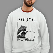 Werde unregierbare schwarze Katze Meme Tri-Blend Shirt