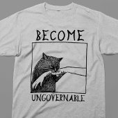 Werde unregierbare schwarze Katze Meme Tri-Blend Shirt
