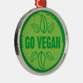 Werde Veganer Ornament Aus Metall (Rechts)