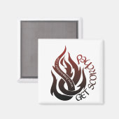 Werde vercorcht magnet (Vorderseite/Rückseite)