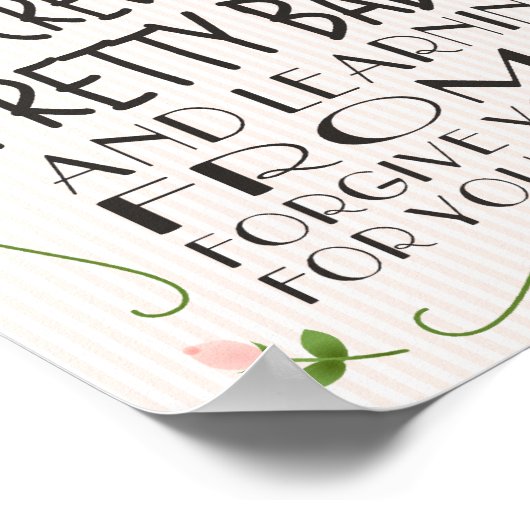 Werde weg von deinen Fehlern Poster (Ecke)