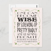 Werde weg von deinen Fehlern Postkarte (Vorne/Hinten)