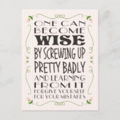 Werde weg von deinen Fehlern Postkarte (Vorderseite)