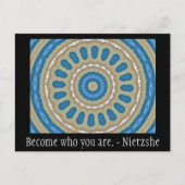 Werde, wer du bist. - Nietzshe Postkarte (Vorderseite)