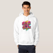 Werde, wer du bist Quote Hoodie (Vorne ganz)