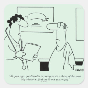 Werden älter quadratischer aufkleber