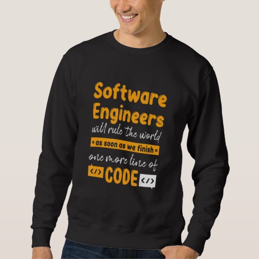 Werden die Welt beherrschen, wenn wir Data Enginee Sweatshirt (Vorderseite)