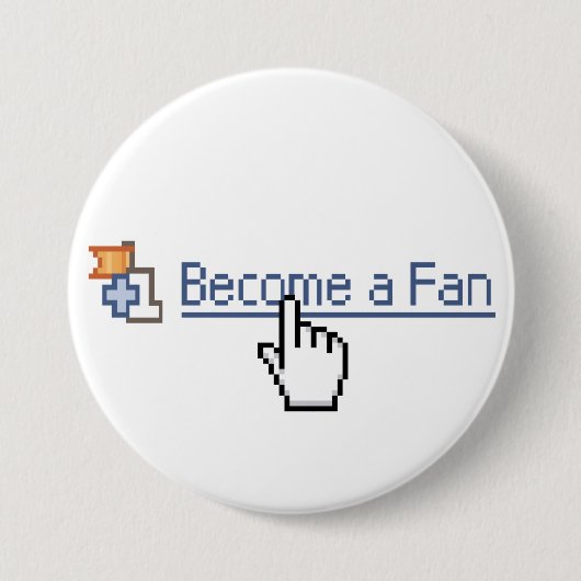 Werden ein Fan Button (Vorderseite)