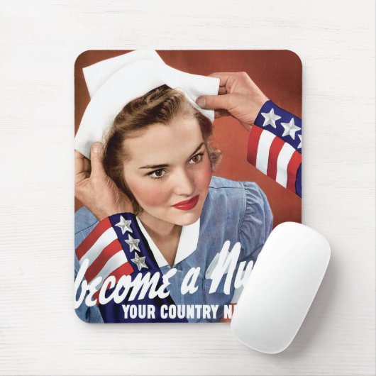 Werden eine Krankenschwester Mousepad (Mit Mouse)