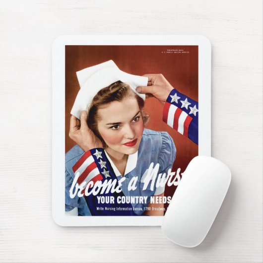 Werden eine Krankenschwester Mousepad (Mit Mouse)