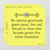 Werden größere Treffen-Einladung Einladung (Vorne/Hinten)