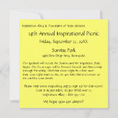 Werden größere Treffen-Einladung Einladung (Rückseite)