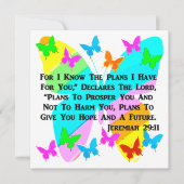 WERDEN JEREMIAH 29:11 INSPIRIERT EINLADUNG (Vorderseite)