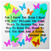 WERDEN JEREMIAH 29:11 INSPIRIERT FLIESE (Vorderseite)