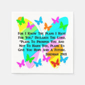 WERDEN JEREMIAH 29:11 INSPIRIERT SERVIETTE (Vorderseite)