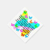 WERDEN JEREMIAH 29:11 INSPIRIERT SERVIETTE (Ecke)