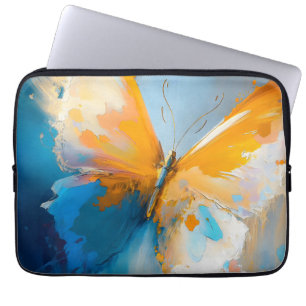 Werden Licht – Abstrakter Schmetterling in Bewegun Laptopschutzhülle