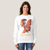 Werden Licht – Menschliche Metamorphose Design Sweatshirt (Vorne ganz)
