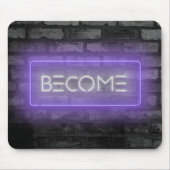 WERDEN Lila Neon Sign Mouse Pad Mousepad (Vorne)