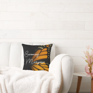 Werden Mariposa Monarch Schmetterlingsflügel Kissen