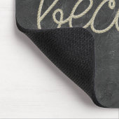 WERDEN Seiltext auf schwarzem Leder Mousepad (Ecke)