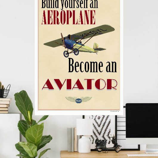 Werden Sie Aviator Poster (Heimbüro)
