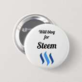 Werden Sie Blog für Steem Button (Vorne & Hinten)