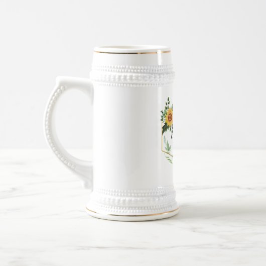 Werden Sie Bridesmaid Maid Ehre Danke Mutter Bierglas (Links)