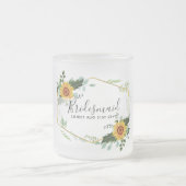 Werden Sie Bridesmaid Maid Ehre Danke Mutter Mattglastasse (Mittel)