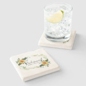 Werden Sie Bridesmaid Maid Ehre Danke Mutter Steinuntersetzer (Seitenansicht)