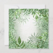 Werden Sie Bridesmaid Tropischen Glitzer Minze Gre Einladung (Rückseite)