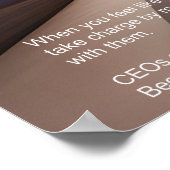 Werden Sie CEO Ihres Lebens. Poster (Ecke)