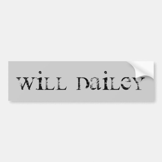 WERDEN SIE DAILEY AUTOAUFKLEBER (Vorne)
