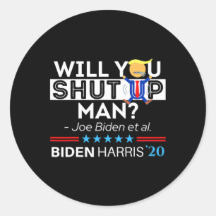 Werden Sie den Mann Joe Biden mit seinem Funny Ant Runder Aufkleber