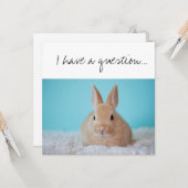 Werden Sie der "GodParent"-Vorschlag Brown Bunny Karte (Vorderseite/Rückseite Beispiel)