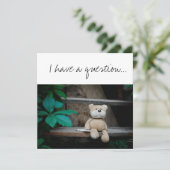 Werden Sie der "GodParent"-Vorschlag Teddy Bear se Karte (Stehend Vorderseite)