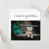 Werden Sie der "GodParent"-Vorschlag Teddy Bear se Karte (Vorderseite/Rückseite Beispiel)