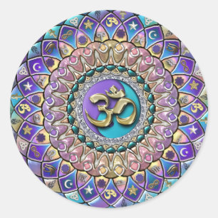 Werden Sie die Astro-Symbole zum Wandel Runder Aufkleber